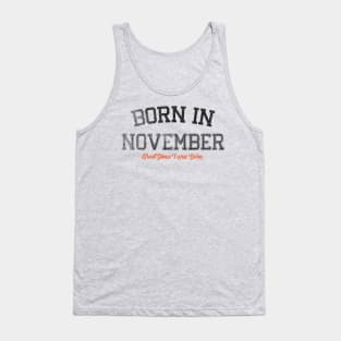 Born In November v2 Tank Top